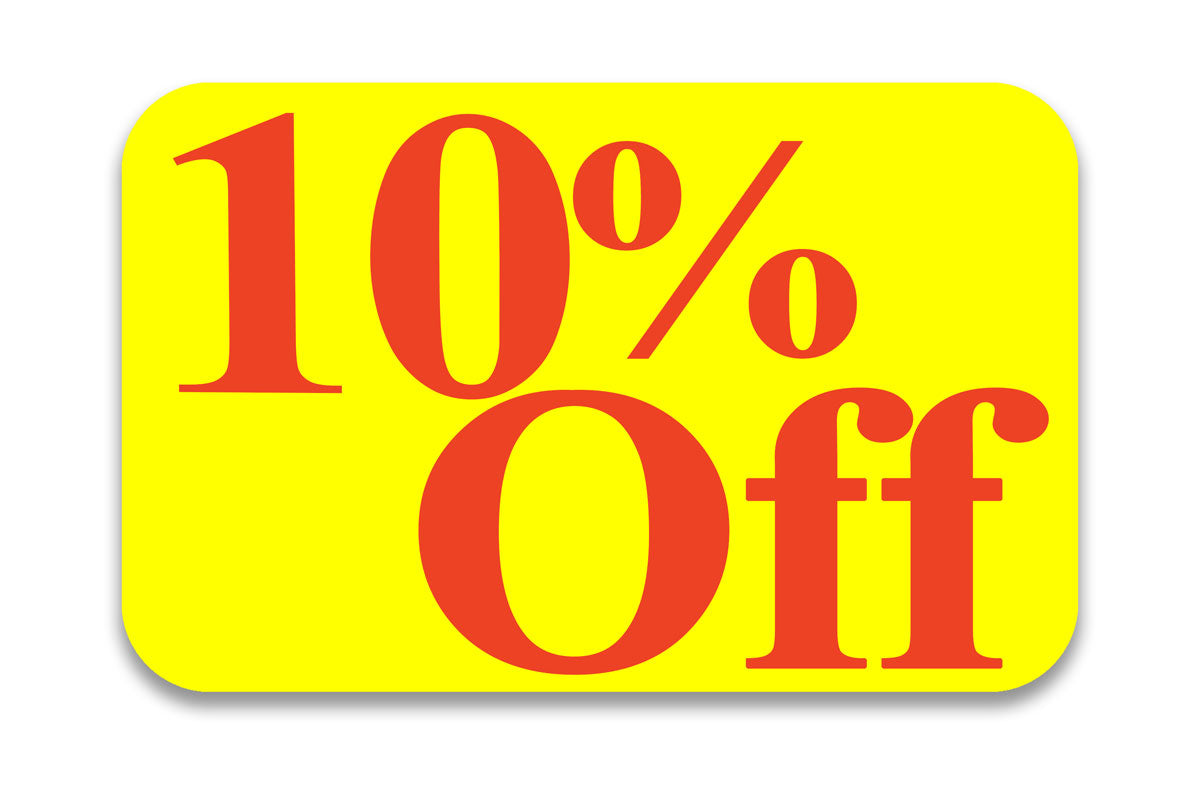 10% Off Sticker