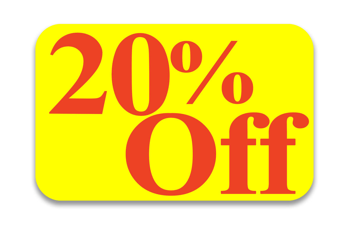 20% Off Sticker