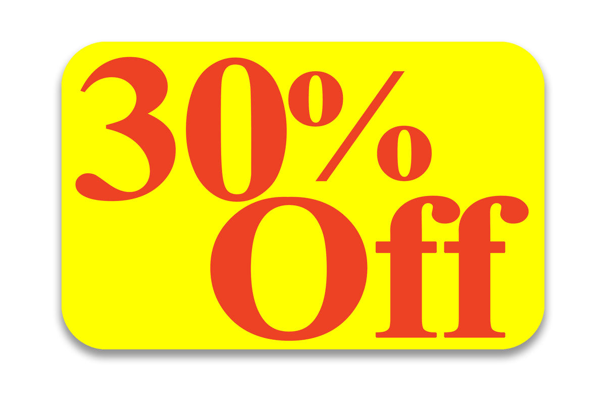 30% Off Sticker