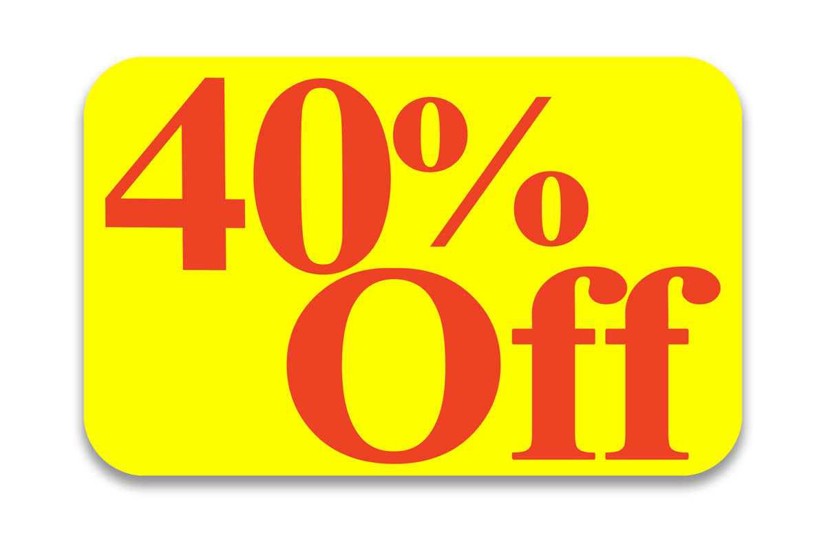 40% Off Sticker