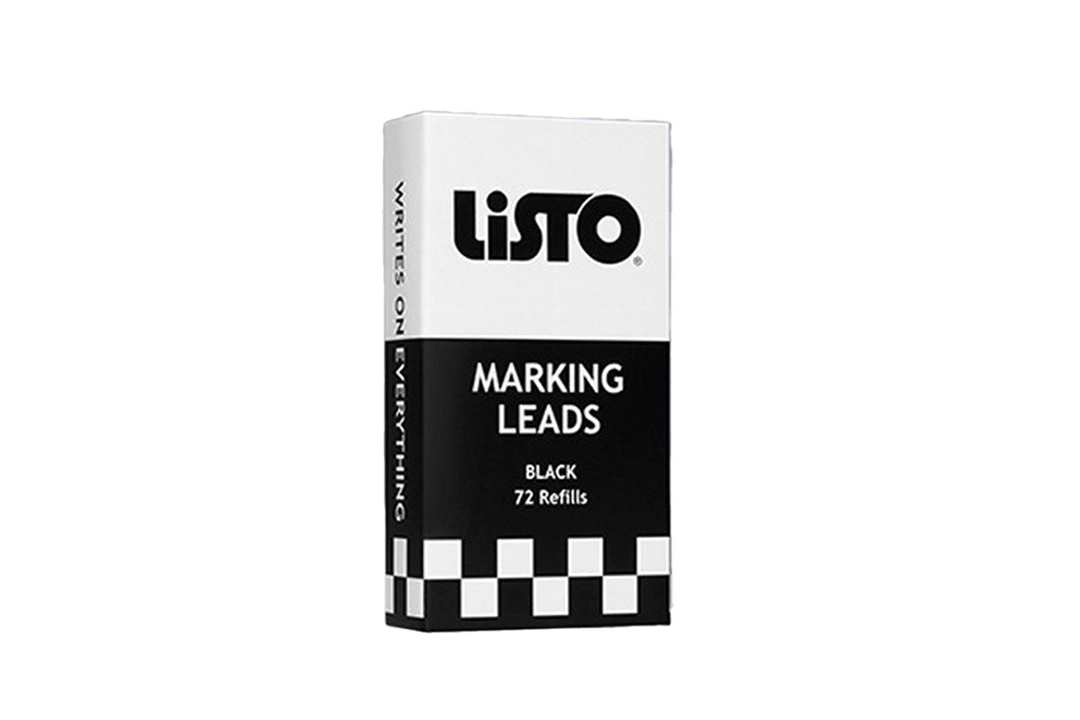 Listo Marking Pencil Refill - Black - 72 / Box