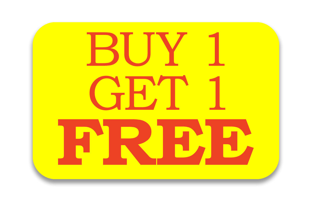 Buy 1 Get 1 Free Sticker