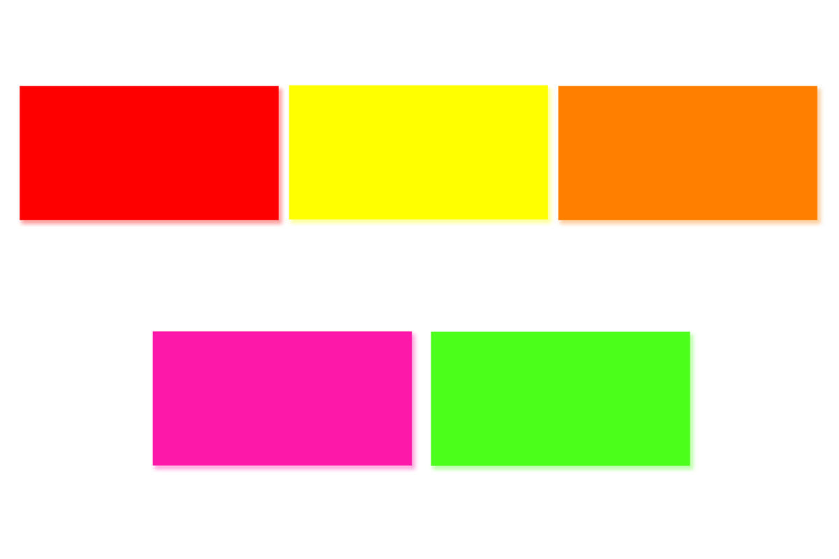 Contact Premium® 6.22, 7.22, 8.22 Compatible Labels - All available fluorescent colors