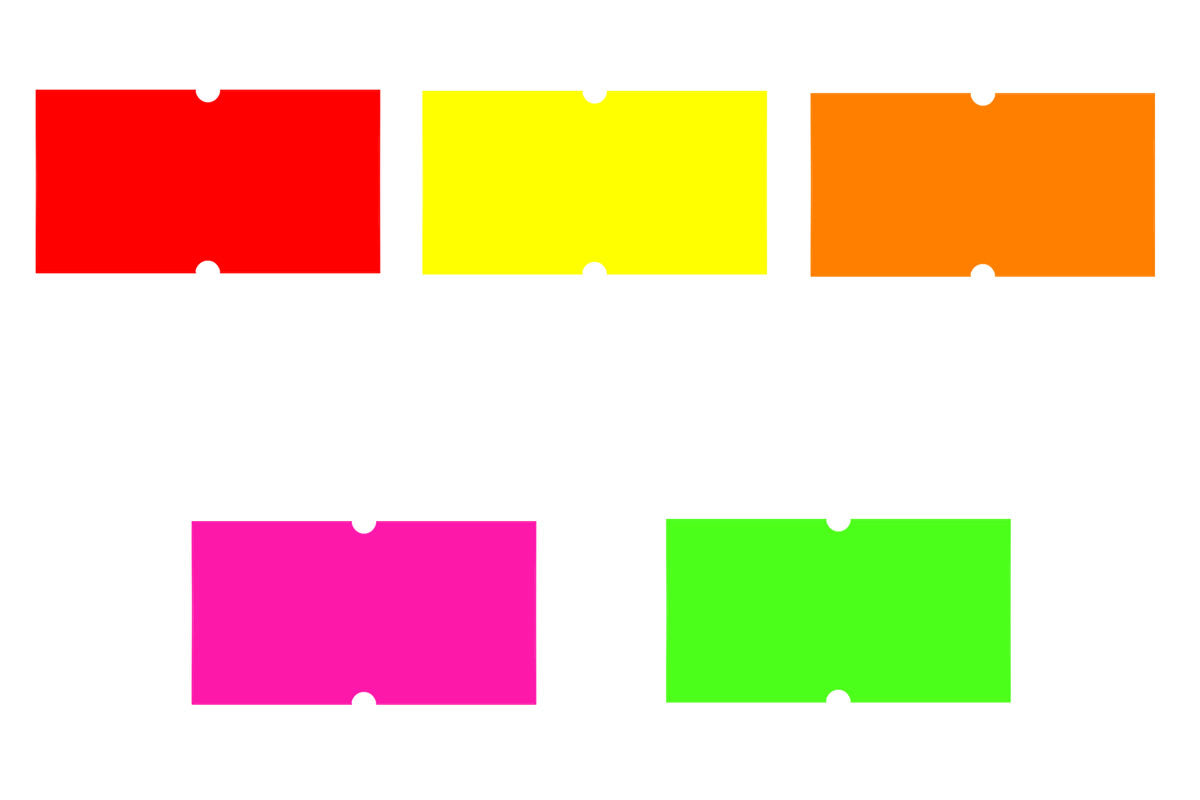 Towa 1 (GS) Compatible Labels - Available fluorescent options