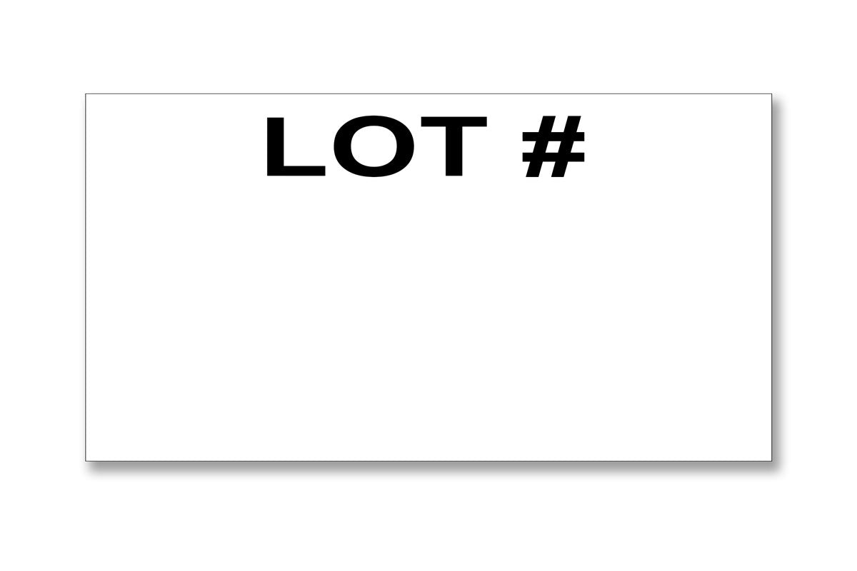 Monarch® 1131® Compatible Labels* - "LOT #"