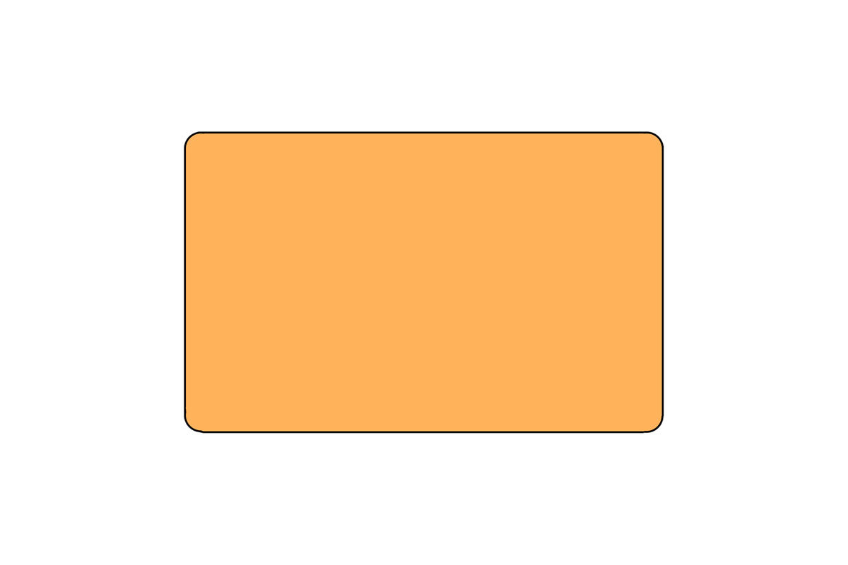 1.2" x .85" Direct Thermal Labels - Orange
