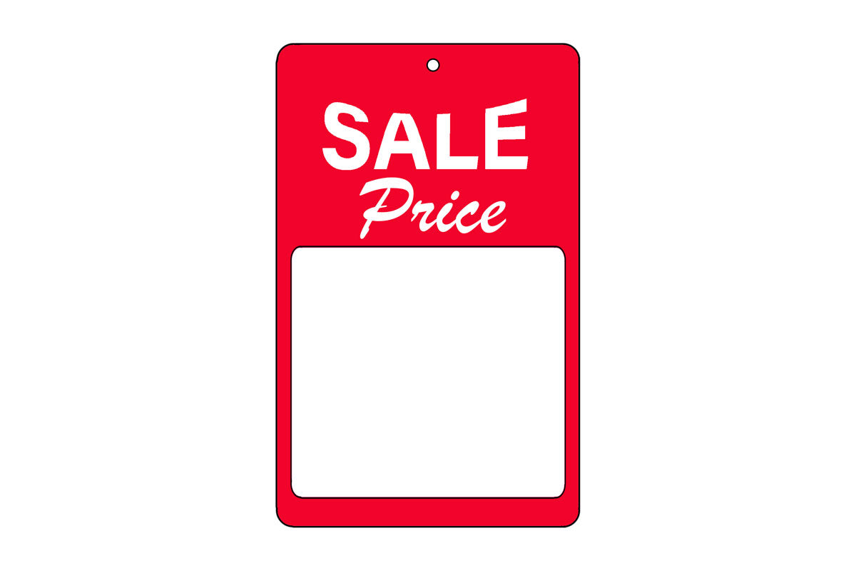 Sale Price Tag - 1-1/4 x 1-7/8