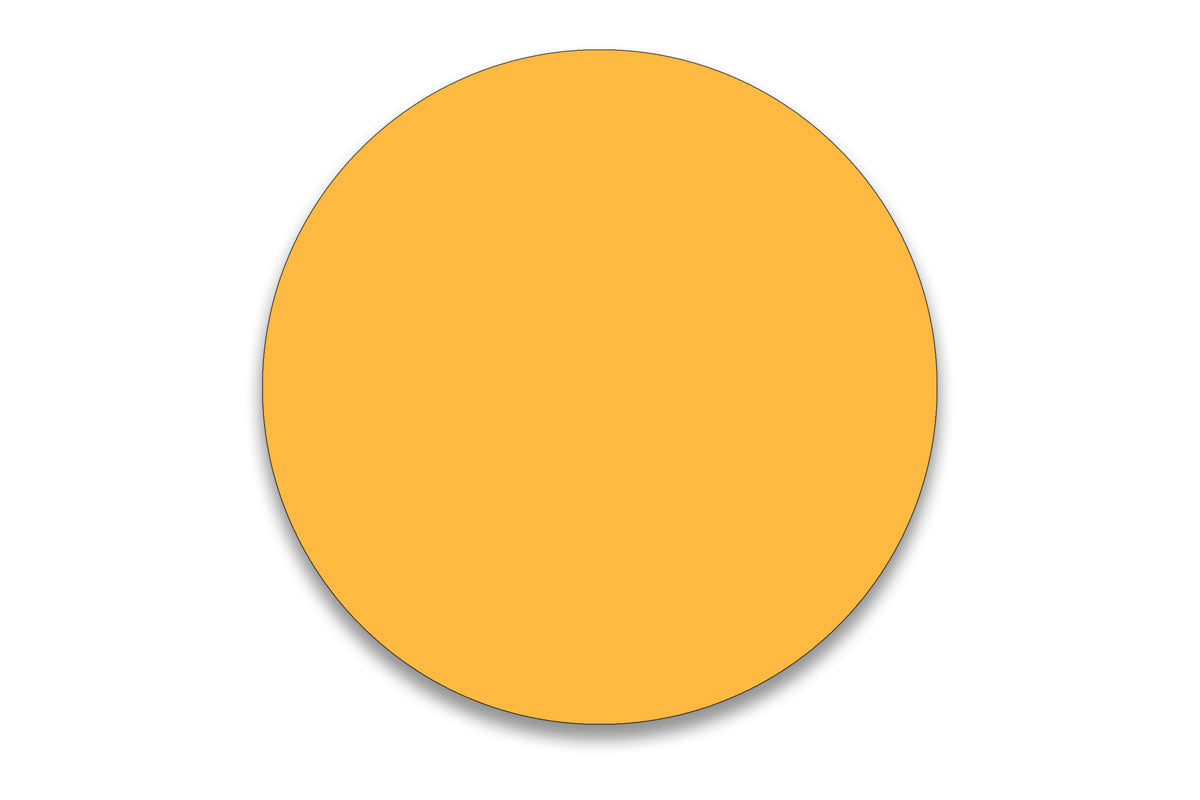 Fluorescent Orange Dots - 1" Circle