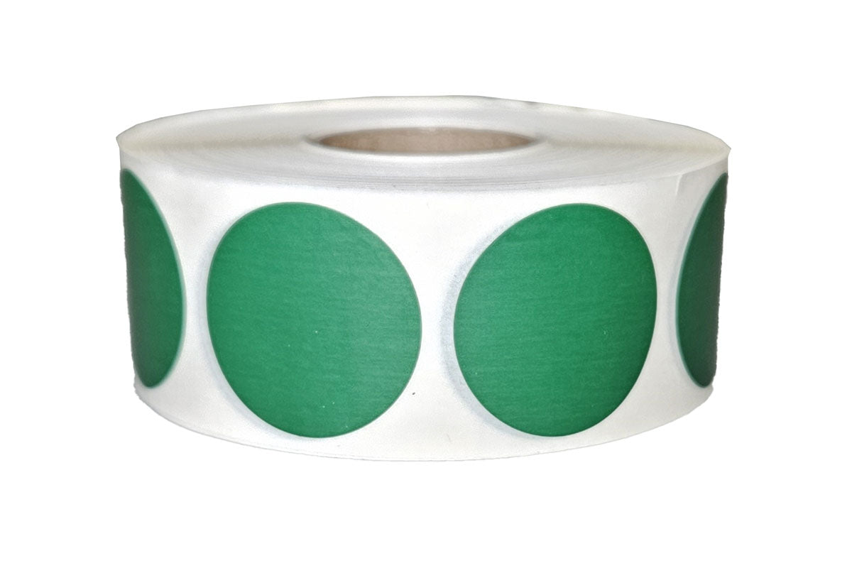 Green Dots - 1" Circle
