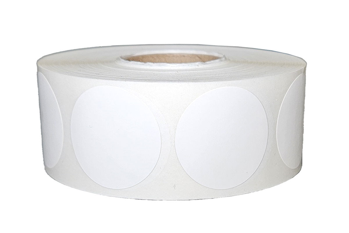 White Dots -  1" Circle