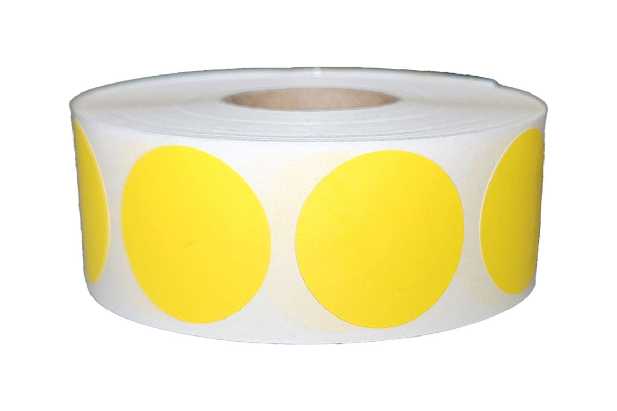 Yellow Dots - 1" Circle