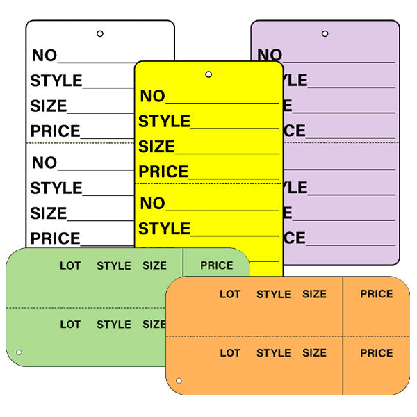 2 Part Tags - Printed