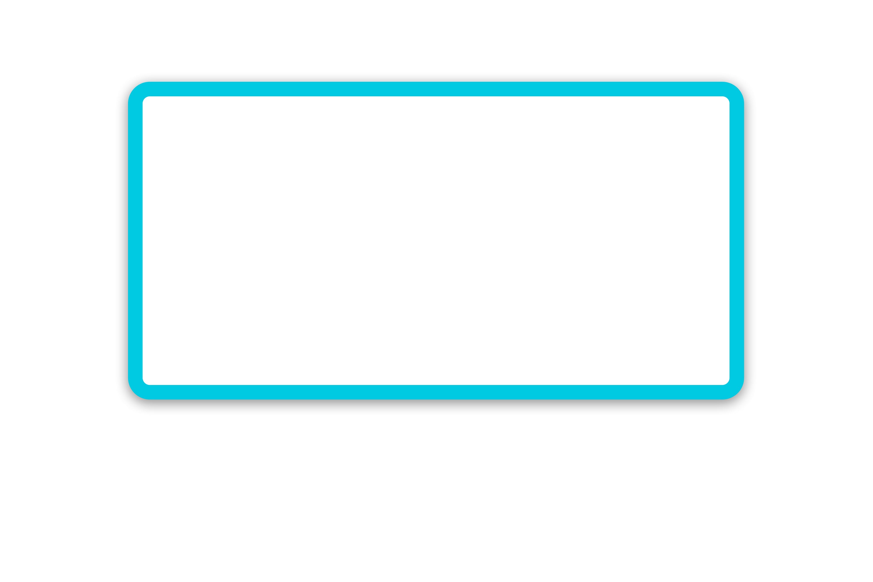 2.25” x 1.25” Direct Thermal Labels - Turqouise