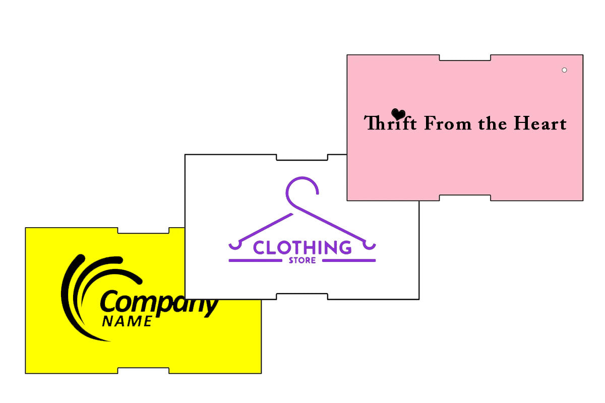 2.25 x 1.375 Direct Thermal Custom Hang Tags