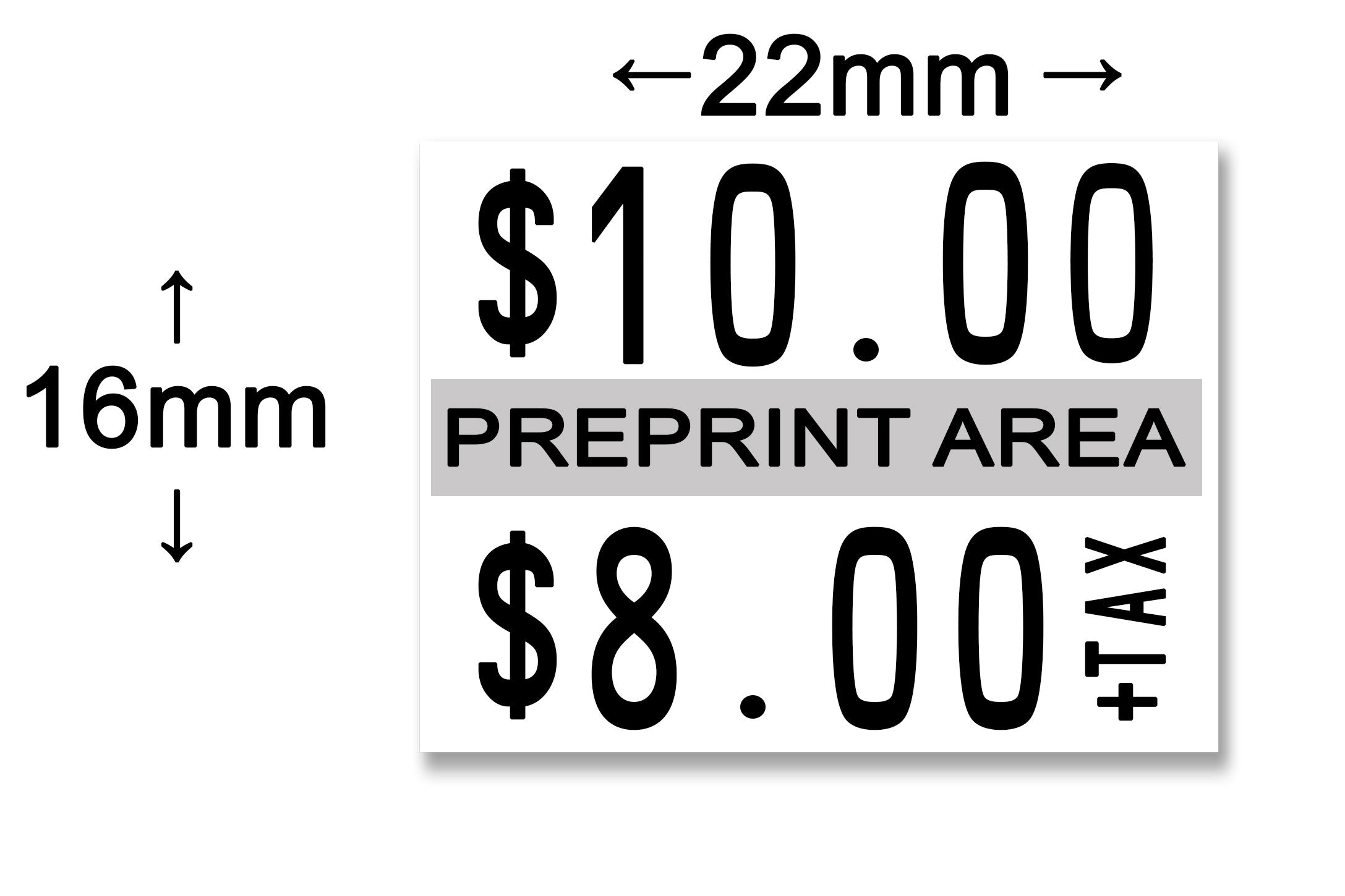 Contact Premium® 66.22 Pre Print Area - Label Size