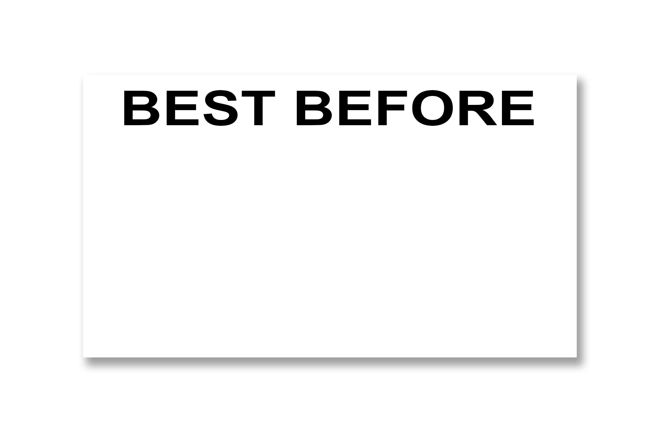 Sato PB1-106 Compatible Labels - "Best Before"