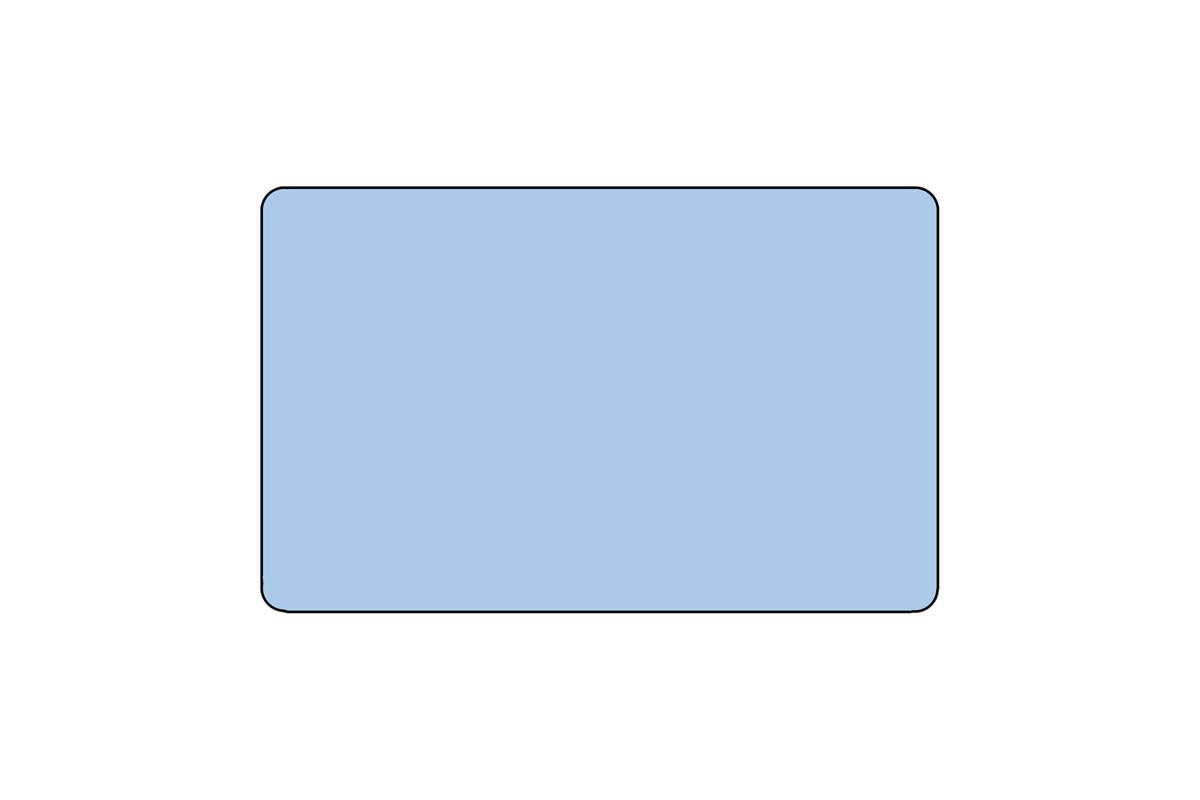 1.2" x .85" Direct Thermal Labels - Blue