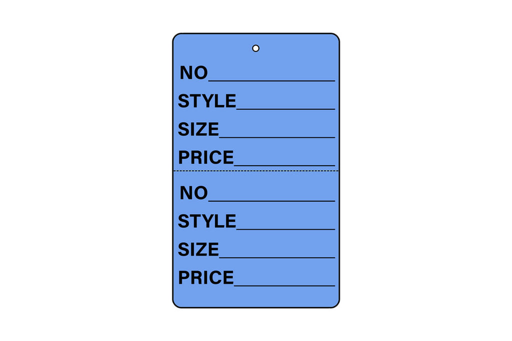 Part Tag Format 2 Part Tag - 1-1/4