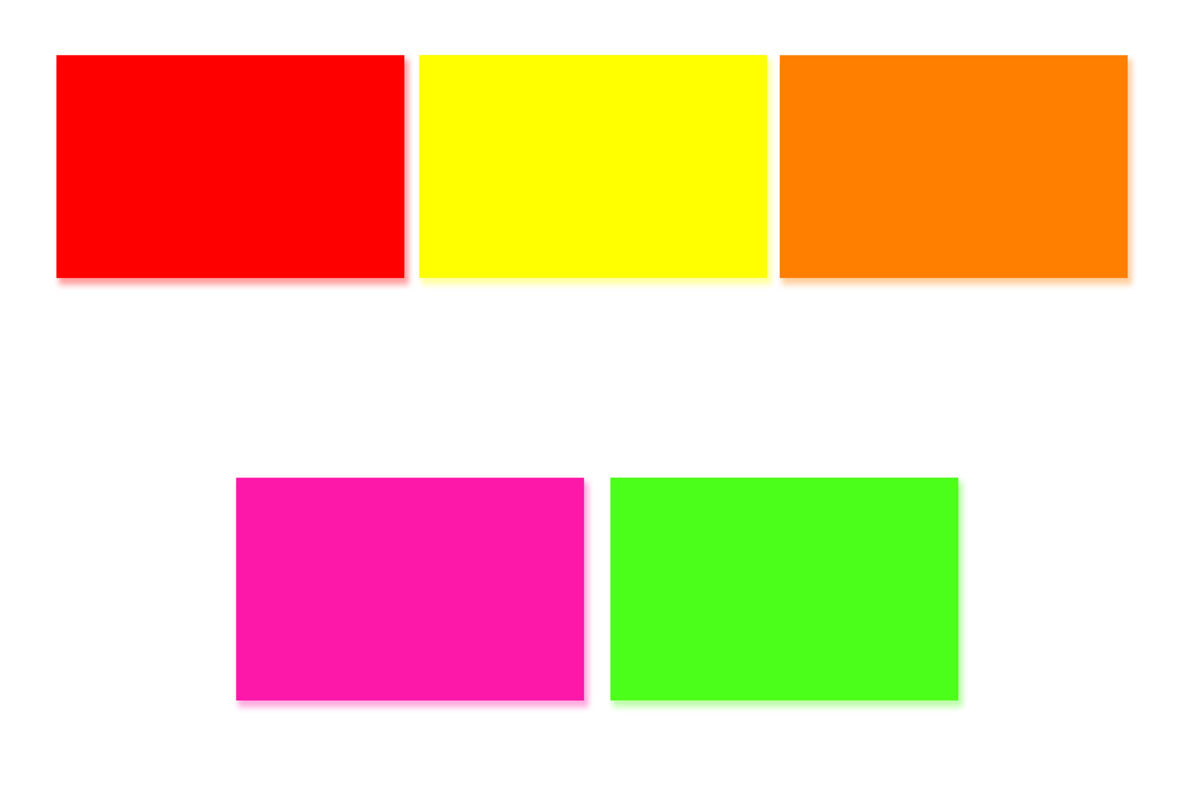 Garvey 18-6 Compatible Labels - Available fluorescent colors