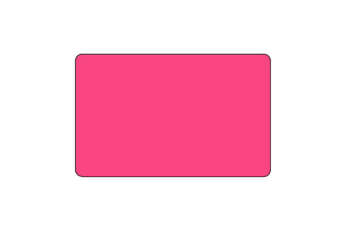 1.2" x .85" Direct Thermal Labels - Hot Pink