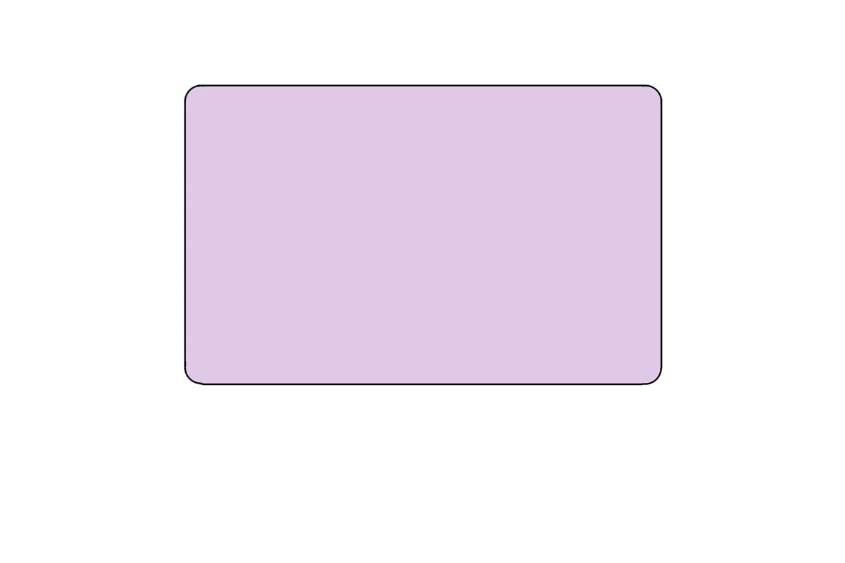 .2” x .85” Direct Thermal Labels - Mixed Case - Lavender