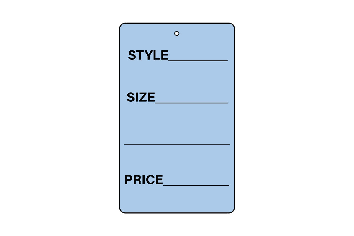 Part Tag Format 1 Part Tag - 1-3/4
