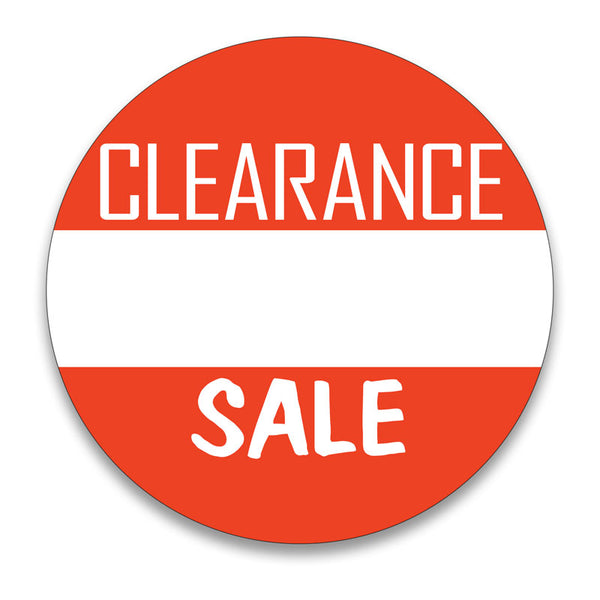 Clearance Sale Sign Circular Stock Vector