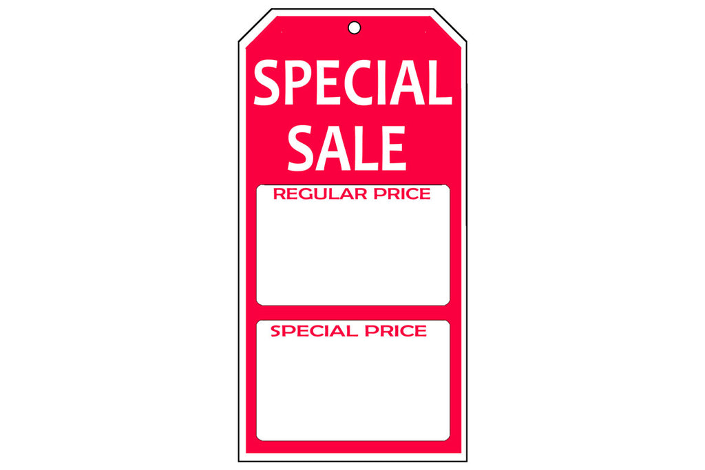 Sample Sale Tag Sale Regular/Special Price Tag - 2-3/8