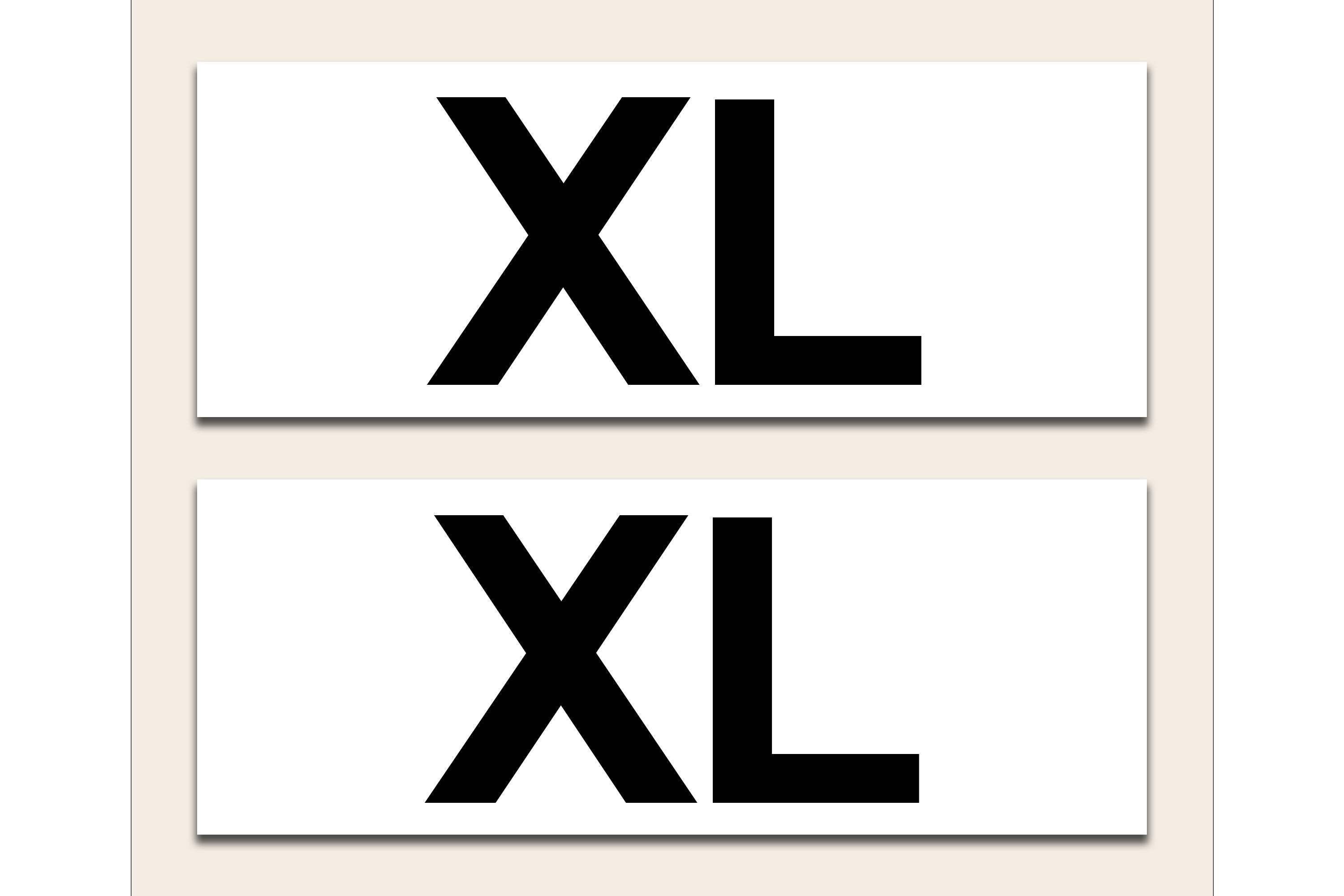 Size Wrap-Around Sticker - XLarge