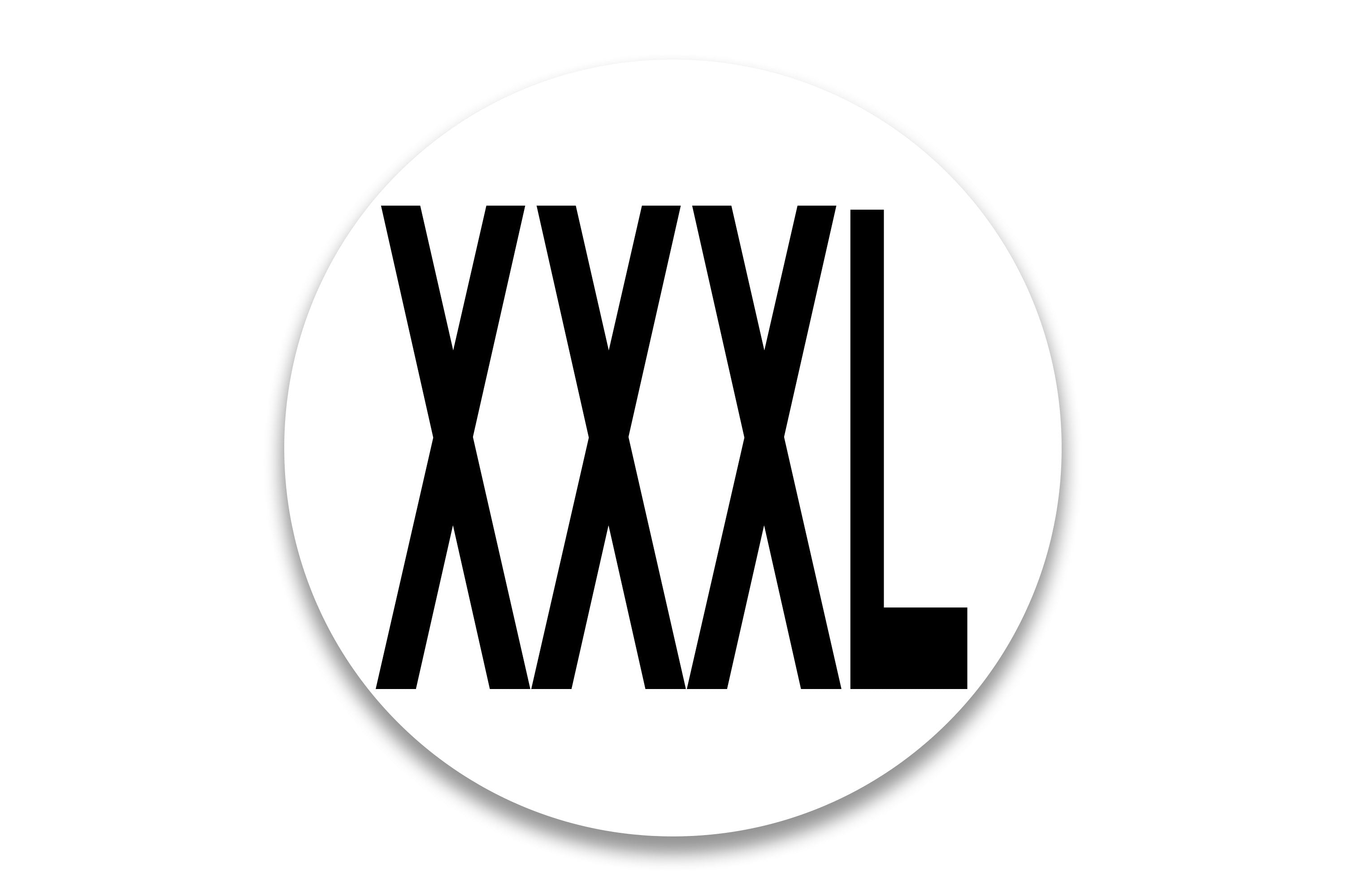 Size Sticker - XXXL