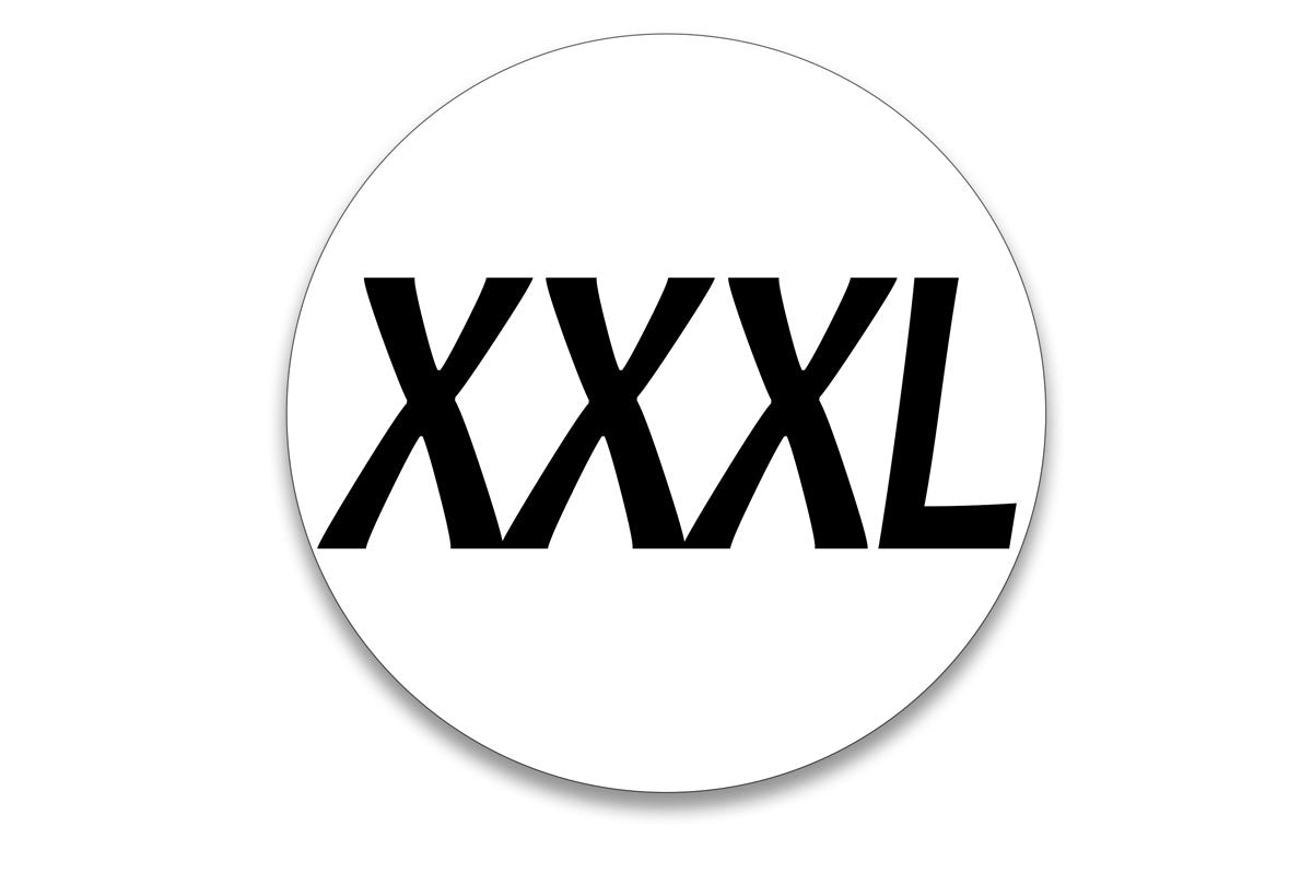 Size Sticker - XXXLarge