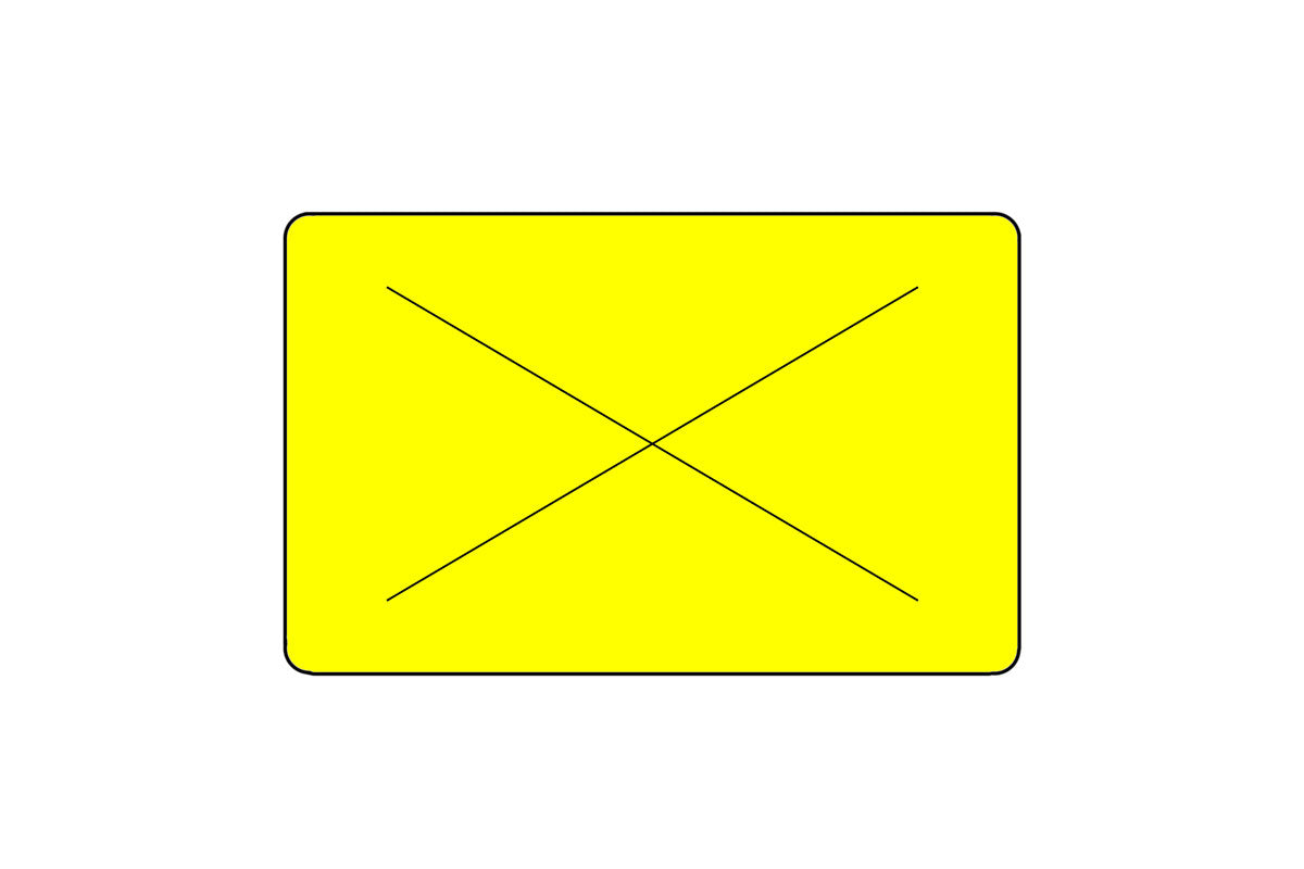 1.2" x .85" Direct Thermal Tamper Evident Labels - Yellow