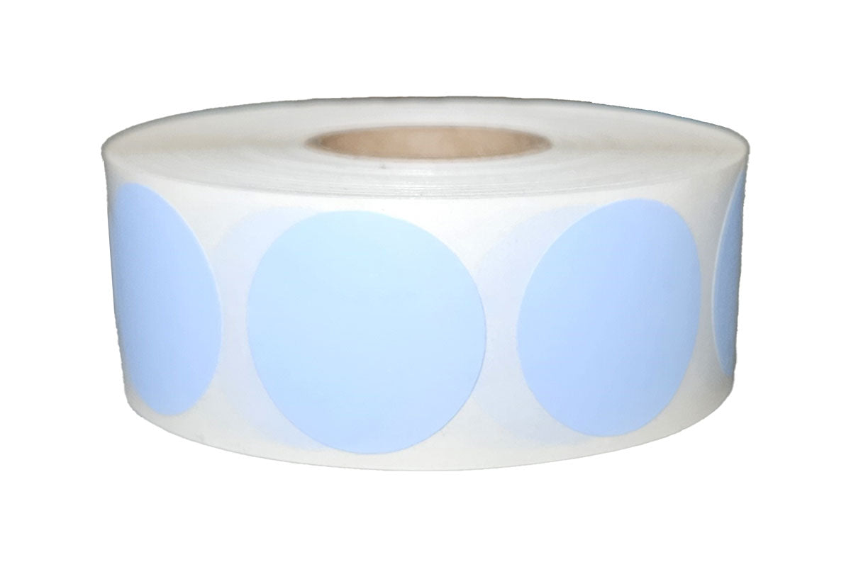 Light Blue Dot Stickers - 1